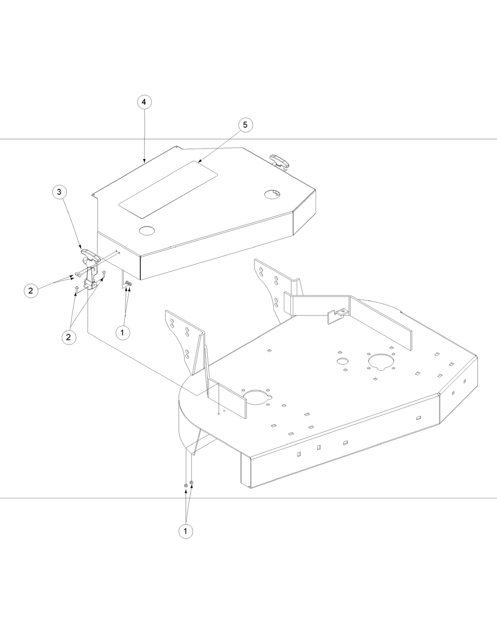 Deck Cover 36-Inch Diagram and Parts List for H1536 55AI4HPR050-WAM Cub Cadet Lawn Mower